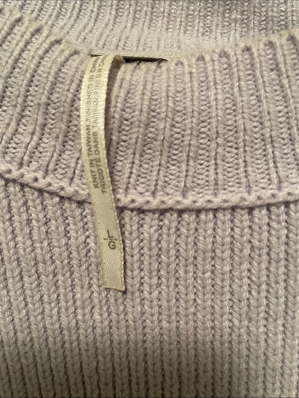 Tricotez Lavender Crewneck Oversized Sweater